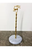Modestmar Doğal Gri Mermer Havluluk Gold Geyik Objeli - 6