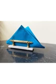 Modestmar Doğal Beyaz Mermer Peçetelik Gold Mrm0042 - 1