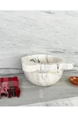 Modestmar Doğal Beyaz Mermer Kurna, Kavun , Banyo Kurnası, Mermer Kurna - 6