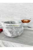 Modestmar Doğal Gri Mermer Köşe Kurna, Banyo Kurnası, Mermer Köşe Kurna - 2