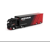 Mini Gt 1/64 Mercedes-Benz Actros w/ Racing Transporter "ADVAN" Model Araba thumbnail 3