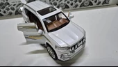 Diecast Model Araç Metal Oyuncak Araba Toyota Land Cruiser Prado 20 Cm Jeep far Stop Işık-seslı - 3