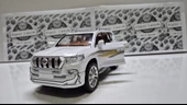 Diecast Model Araç Metal Oyuncak Araba Toyota Land Cruiser Prado 20 Cm Jeep far Stop Işık-seslı - 2