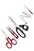 Plastik Saplı 10 No 25 Cm Kumaş Kesim Makası Set  JPT-10 - 1