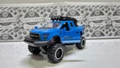 Oyuncak Arazi Aracı Ford F 150 Off Road 19 cm Oyuncak Model Araba Sesli Işıklı Mavi - 1