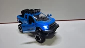 Oyuncak Arazi Aracı Ford F 150 Off Road 19 cm Oyuncak Model Araba Sesli Işıklı Mavi - 3
