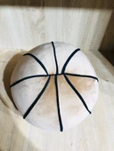 Yumuşak Peluş Basketbol Topu Sevimli Top Sarı - 2