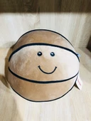 Yumuşak Peluş Basketbol Topu Sevimli Top Sarı - 1