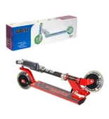 120 mm Silikon Teker, Boy Ayarlamalı Katlanır Metal Scooter - 8