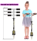 120 mm Silikon Teker, Boy Ayarlamalı Katlanır Metal Scooter - 12