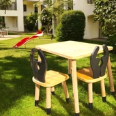 MONTESSORİ ÇOCUK AKTİVİTE MASA SANDALYE SETİ - 2
