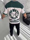 Erkek Baskılı Tshirt - Mavi - 2