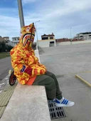 Unisex Pubg Bape  Hoodie - Sarı - 4
