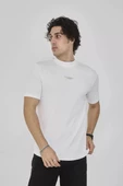Unisex Bisiklet Yaka Slim fit T-Shirt- Beyaz - 2