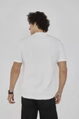 Unisex Bisiklet Yaka Slim fit T-Shirt- Beyaz - 6