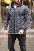 Unisex Kapüşonlu İçi Astarlı Yağmurluk - Siyah - 1