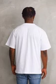 Unisex Oversize Kolye Dahil T-Shirt - Beyaz - 6