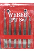 CETA - Weber PT SET 6 - ELEKTRONİKÇİ WEBER CIMBIZ SETİ - 6 Adet ( AA-2ASA-3-5SA-6SA-7 ) GERMANY thumbnail 1