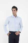 Brianze Açık Mavi Kravat Yaka Slim Fit Gömlek - 1