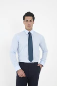 Brianze Açık Mavi Kravat Yaka Slim Fit Gömlek - 3