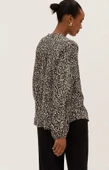 M&S COLLECTION Çiçek Desenli Uzun Kollu Bluz - 2