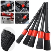 Profesyonel Oto Detay Fırça Seti 5 Farklı Boy Kaliteli Araç Klima Havalandırma Temizleme Fırçası Araba İç ve Dış Detaylı Bakım Temizlik Fırçası - 4