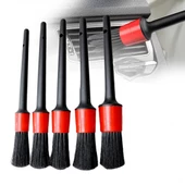 Profesyonel Oto Detay Fırça Seti 5 Farklı Boy Kaliteli Araç Klima Havalandırma Temizleme Fırçası Araba İç ve Dış Detaylı Bakım Temizlik Fırçası - 9