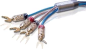 Oehlbach Bi Tech Siyah Banana Uçlu Bi-Amping Hoparlör Kablosu 2.5 mm/4.0 mm, Mavi-Bakır - 1