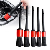 Profesyonel Oto Detay Fırça Seti 5 Farklı Boy Kaliteli Araç Klima Havalandırma Temizleme Fırçası Araba İç ve Dış Detaylı Bakım Temizlik Fırçası - 10