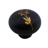 8 Adet Asya Kulp Siyah Polimer Düğme Kulp Mantar Mobilya Mutfak Dolabı Çekmece Kulbu Kulpları thumbnail 6