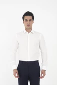 Brianze Krem Kravat Yaka Slim Fit Gömlek - 2