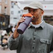 Stanley The IceFlow Flip Straw Pipetli Termos Bardak 0,89 LT (30 OZ) - Plum thumbnail 4