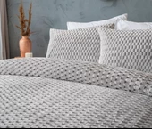 DOQU PETEK BATTANİYE SETİ ÇİFT KİŞİLİK GRİ - 5