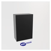 HOLTECH ÇELİK PROFİLLİ ASKILI PORTATİF BEZ DOLAP BEZ GARDIROP - SİYAH - 3