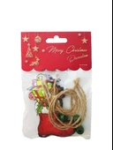 Yılbaşı Ahşap Çam Ağacı Süsü Ayıcıklı Model 3'Lü thumbnail 3