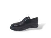 Zerhan 259 Erkek Siyah Bağcıklı Rugan Deri Casual Ayakkabı thumbnail 3