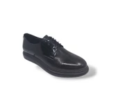 Zerhan 259 Erkek Siyah Bağcıklı Rugan Deri Casual Ayakkabı thumbnail 4