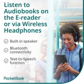 PocketBook InkPad Color 3 E-Kitap Okuyucu | 7.8'' Renkli E-Ink | Ayarlanabilir Akıllı Işık | Sesli Kitaplar ve Metinden Sese | Dahili Hoparlör | Stormy Sea - 7