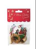 Yılbaşı Ahşap Çam Ağacı Süsü Noel Baba Model 3'Lü thumbnail 3