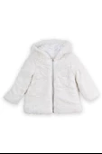 Kız Çocuk Kapşonlu Dışı Peluş Ceket - 3