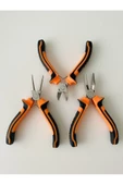Mini Kıvırma Takı Pensesi - Karga Burun Pense - Yan Keski - 3 Lü Set ( Hobi ) - 1