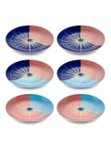 The Mia DNR0081 Eye Pasta Tabağı 6 Lı Set - 21 cm - 4