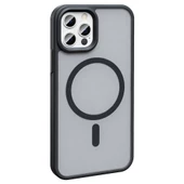 Apple iPhone 11 Pro Max Kılıf Magsafe Şarj Özellikli Mat Arka Yüzey Zore Sio Kapak - 3