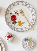 The Mia DNR0054 Fiore Servis Tabağı 6 Lı Set - 27 Cm - 6