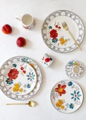The Mia DNR0054 Fiore Servis Tabağı 6 Lı Set - 27 Cm - 5