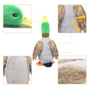 Sesli Ördek Şekilli Peluş Köpek Oyuncağı - 1