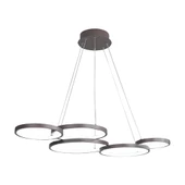 Accor / 55x85 cm / Sarkıt Avize / Antrasit Gövde / 3 Renk Işık - 3