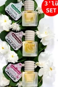 JACOSYasemin Sandal Egzotik Lotus Kokusu 8 ml Oto Araç Kokusu Ipli Asma Oto Parfümü 3'lü Set - 1