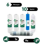 Su Arıtma Cihazı 6 Filtrasyon 10 Aşama Filtre Takımı - 1