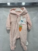ugurbocegicocuk Tavşan Baskılı Kulaklı Welsoft Bebek Tulum 1227 - 17